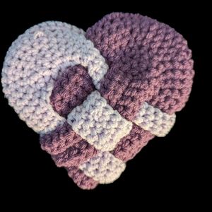 Handmade Woven Crochet Heart